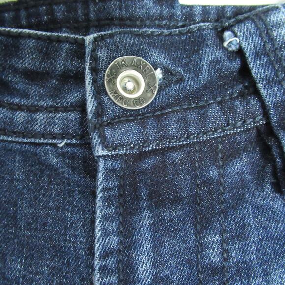 TK Axel Jeans Mens Size 34x30 Blue Slim Boot Denim Cowboy Western Biker Moto - Picture 2 of 12